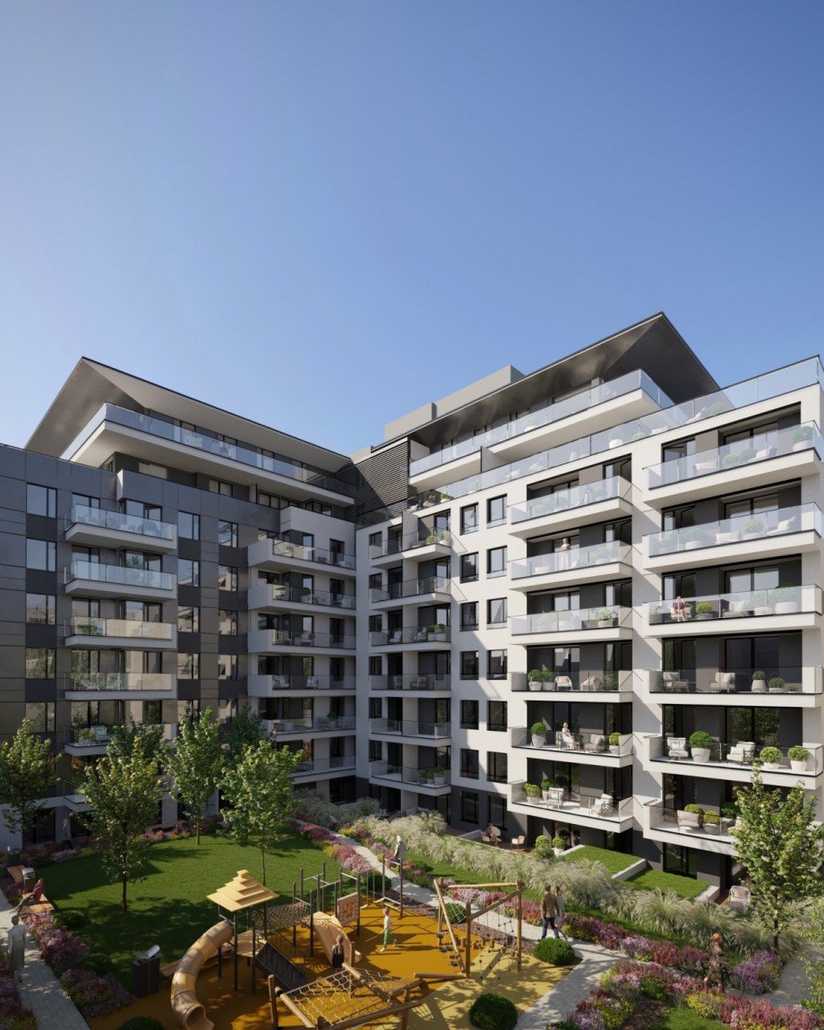 Au�envisualisierung Innenhof Wohnung Budapest