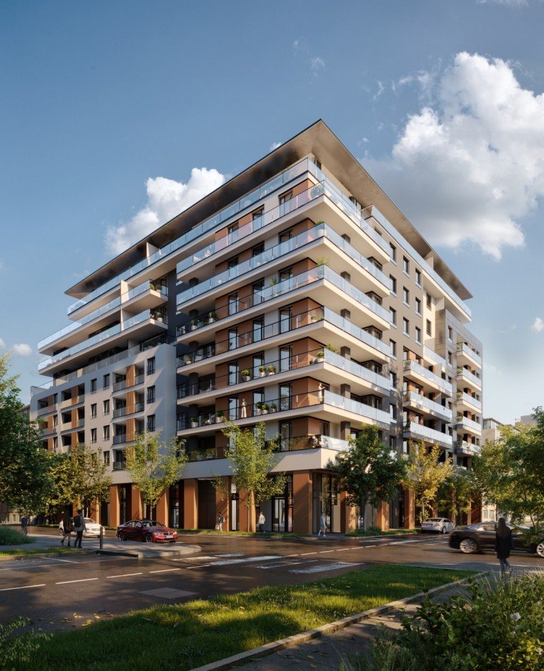 Au�envisualisierung Budapest Wohnung Neubauprojekt